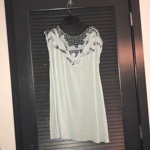 Urban Outfitters crotchet blue dress